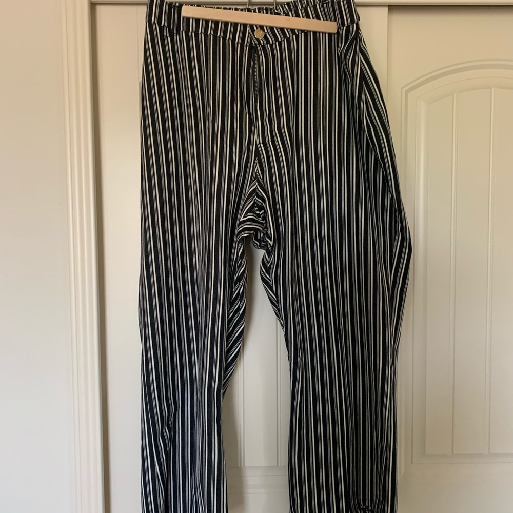 Big Bud Press Black and White Striped Western Pants